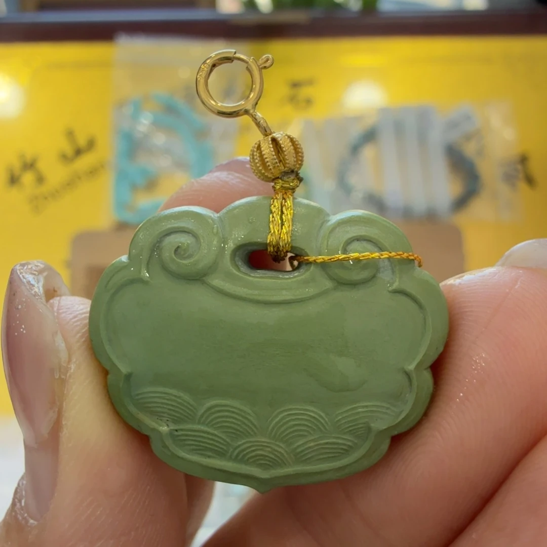 绿松石18K金镶嵌珠宝奇石