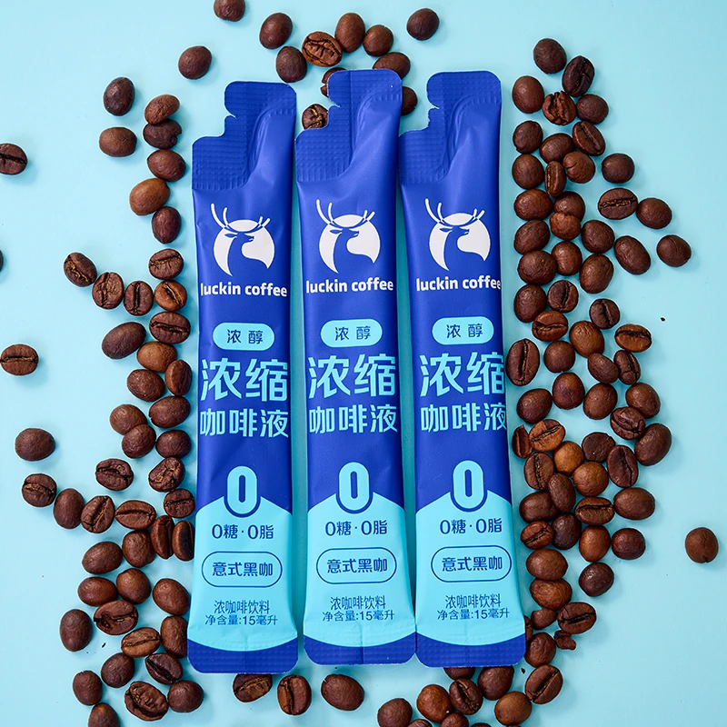 瑞幸意式黑咖浓缩咖啡液0糖0脂休闲便携速溶即饮料品办公室下午茶