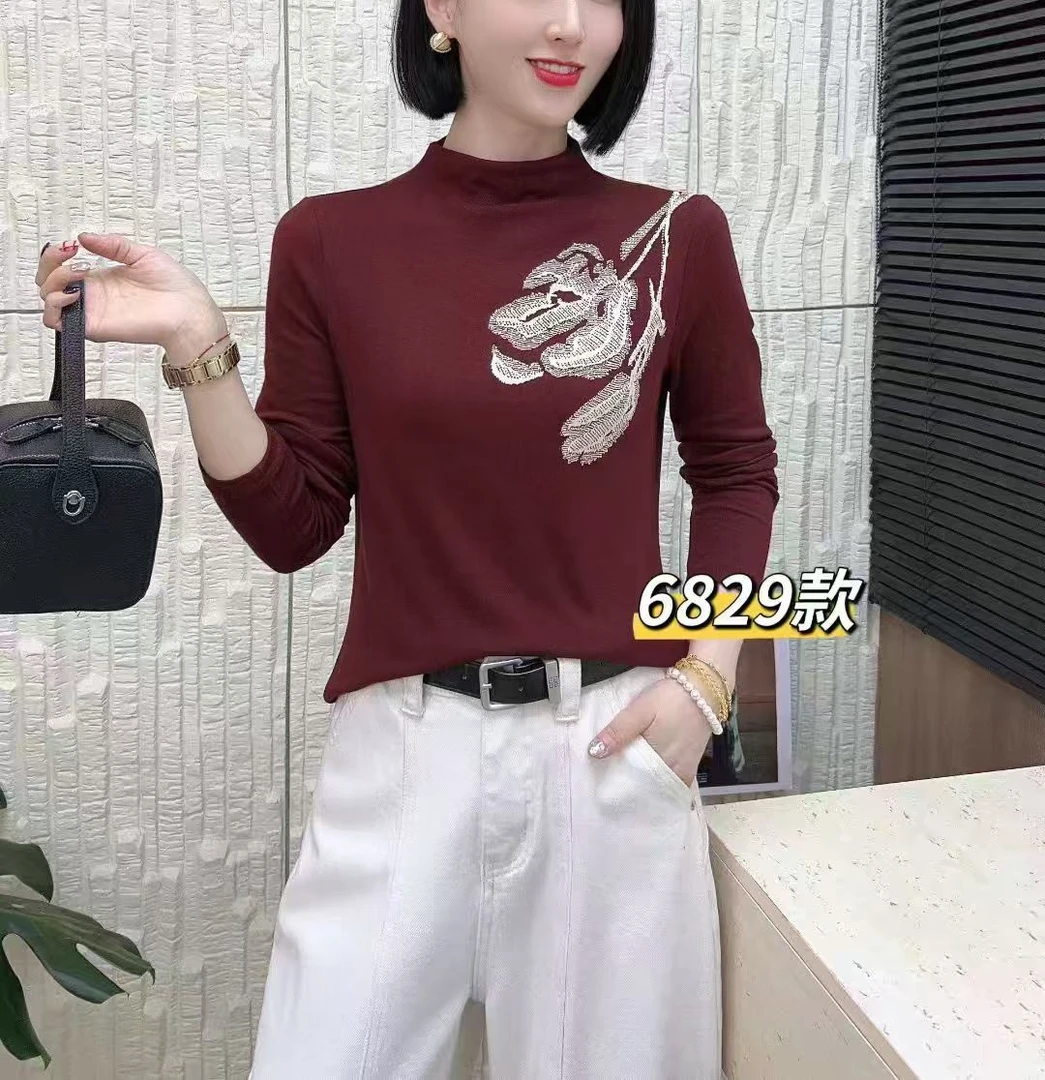 时尚女装长袖T恤6829