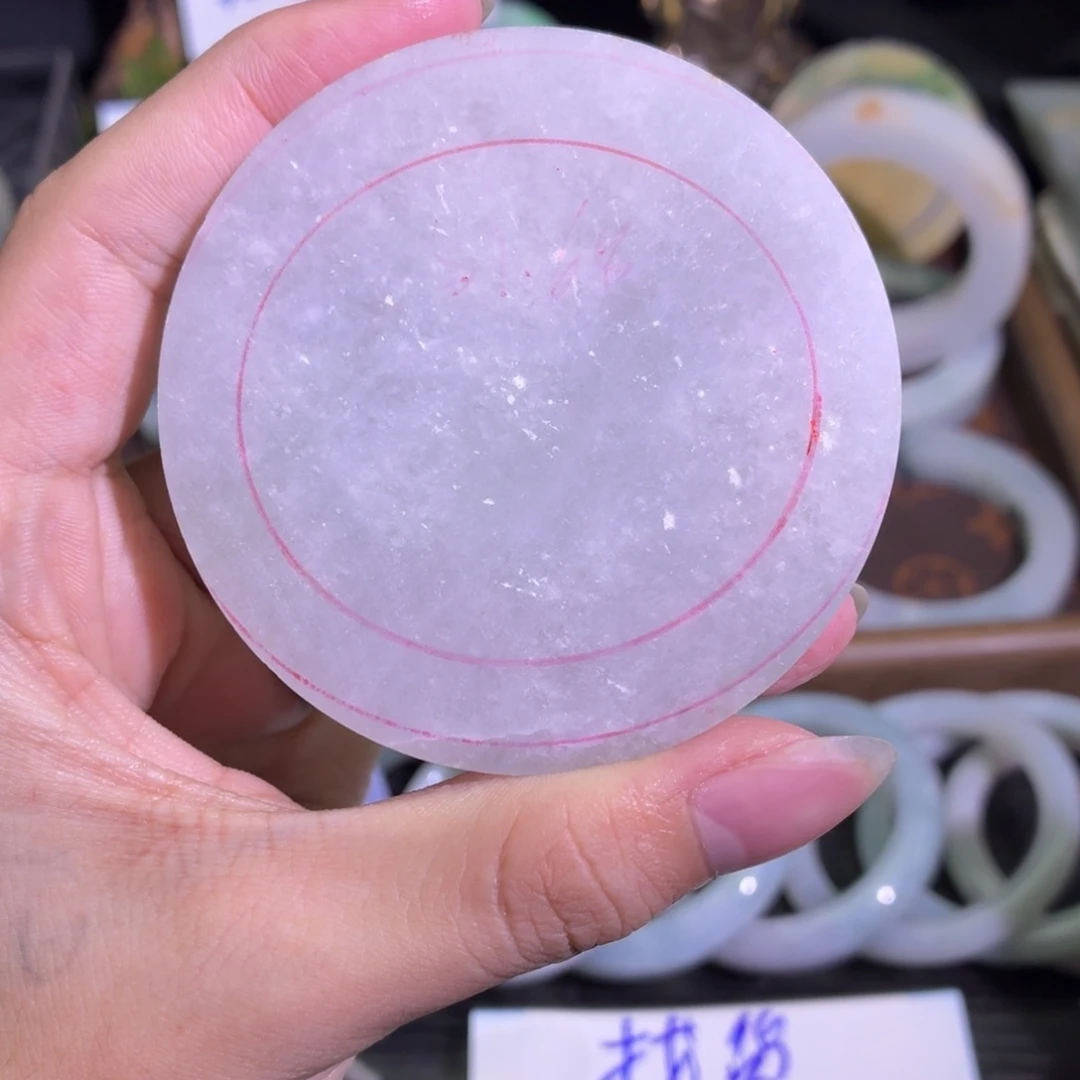 定制翡翠未镶嵌翡翠A货毛胚手镯定制