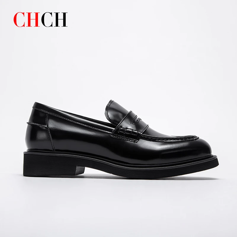 CHCH2025新款英伦商务一脚蹬休闲乐福鞋CP1B5072