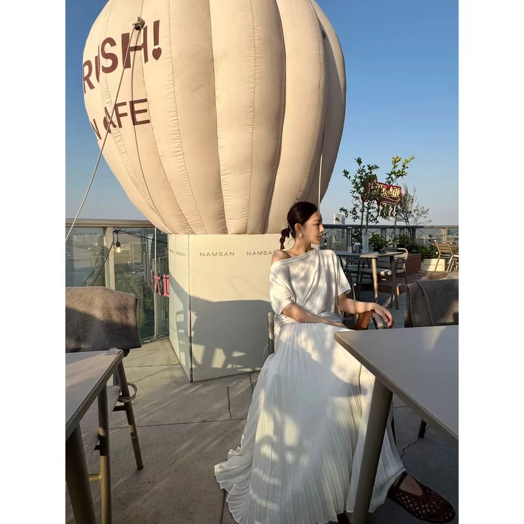 《白色心情》2025zz气质半裙时尚休闲宽松夏季半裙