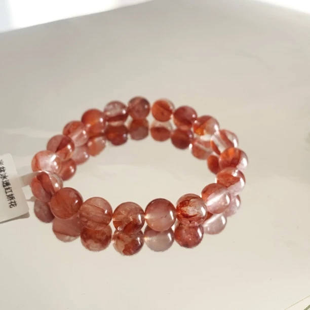 合成金属琉璃手链 红胶某花手链 卡10