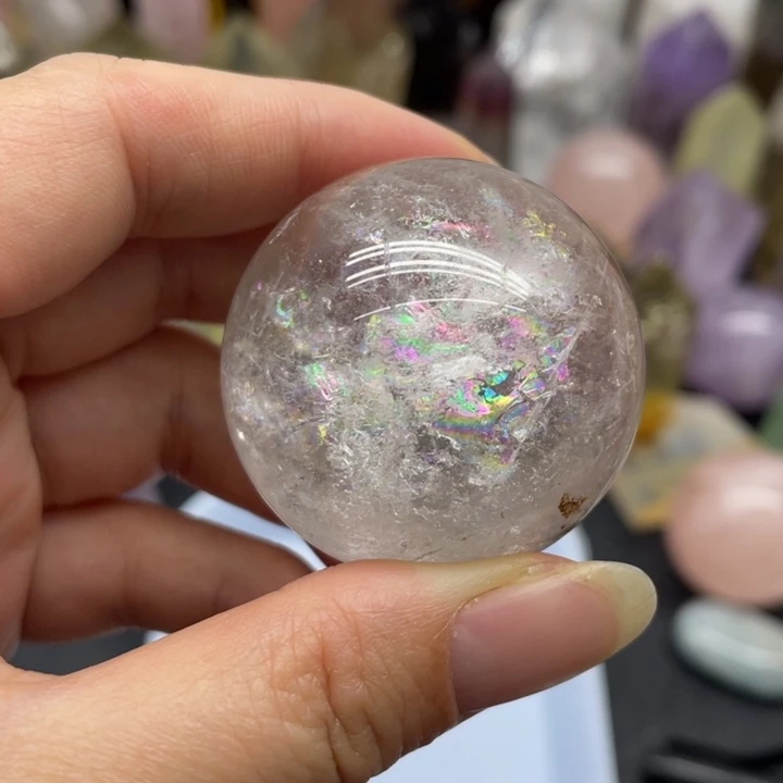 水晶珠宝半成品未镶嵌26白水晶球