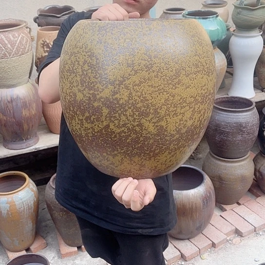 紫砂花盆高度37口径26