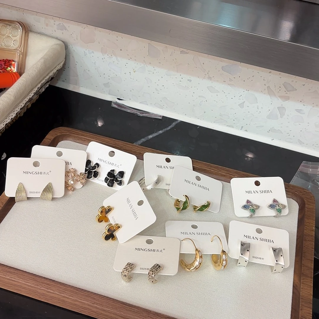 纯铜合金耳钉10对