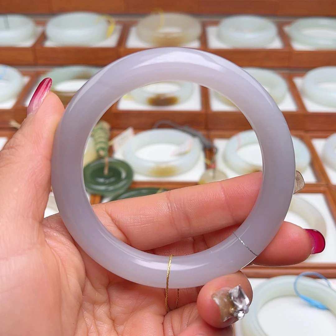 和田玉手镯未镶嵌60