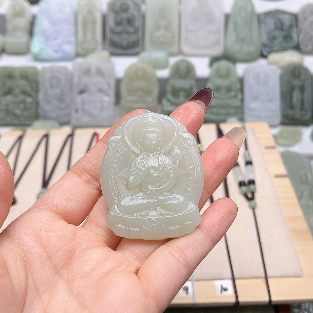 和田玉颈饰未镶嵌浅*