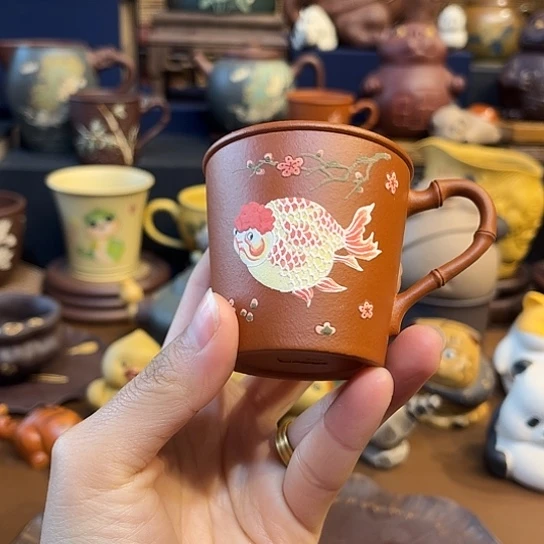 紫砂茶杯紫砂主人杯