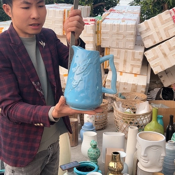 瓶高度23厘米口径8厘米微瑕捡漏