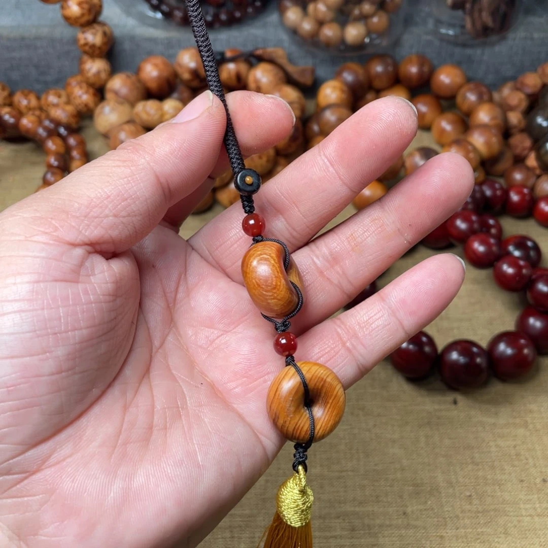 柏木其他崖柏高油平安扣挂件微瑕