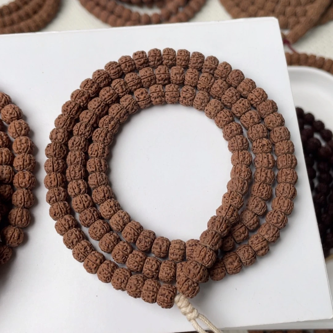 金刚菩提吊坠藏切细纹盘龙108尺寸7.7