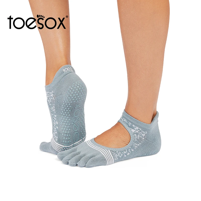 toesox瑜伽袜 专业五指袜防滑普拉提舞蹈袜带防滑颗粒Bellarina
