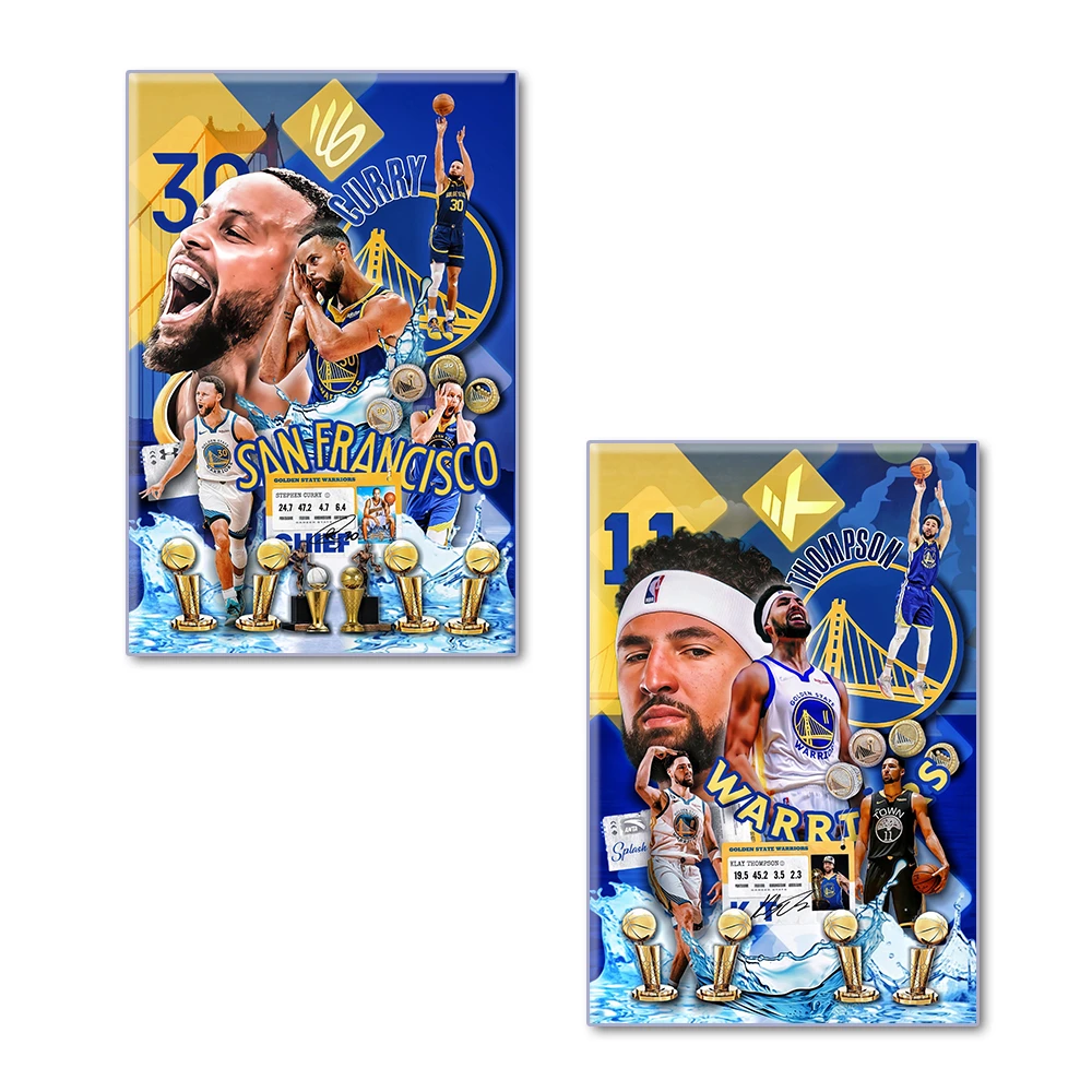 【2弹-平拆链接】亚克力水晶滴胶NBA球星冰箱贴