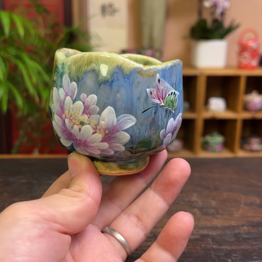 柴烧手工手绘陶瓷