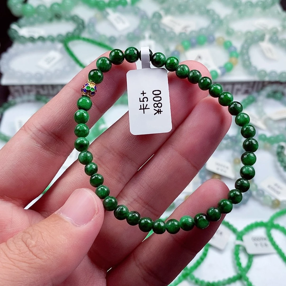 未镶嵌手链翡翠小*猪卡5