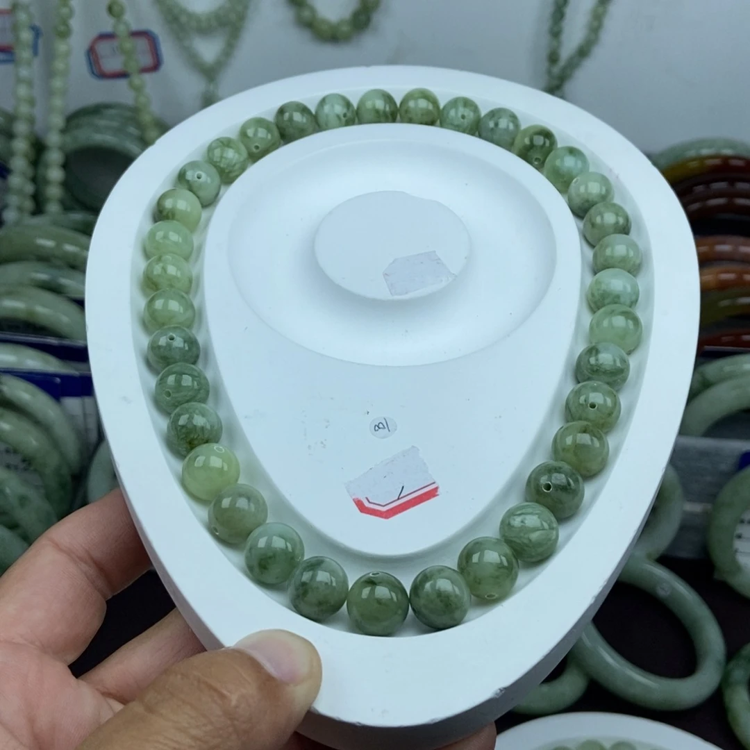 蛇纹石玉未镶嵌手链