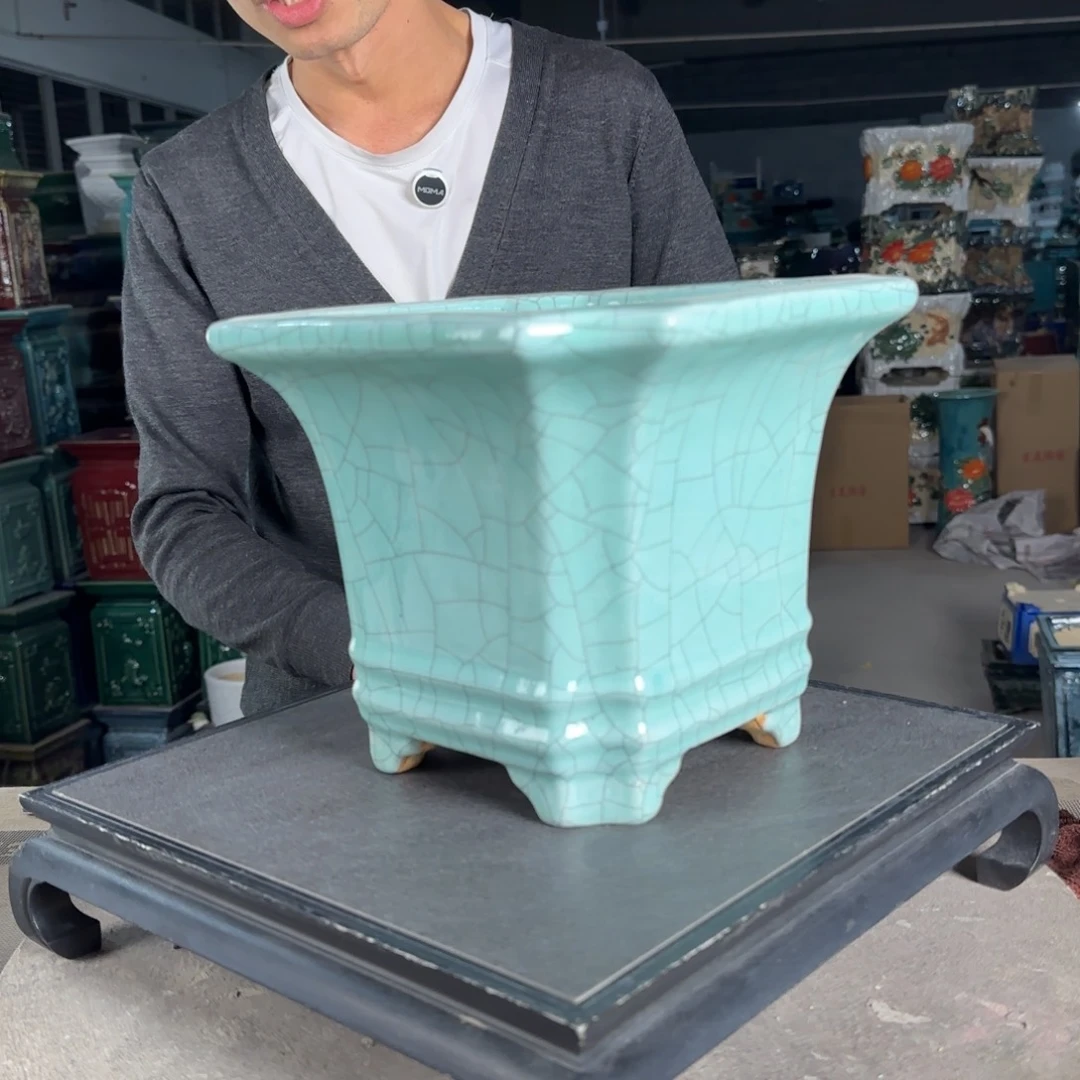 一风堂石湾花盆。微瑕