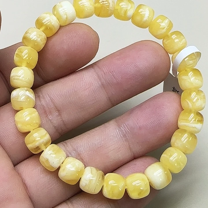 蜜蜡未镶嵌手串蜜蜡精工老型手串