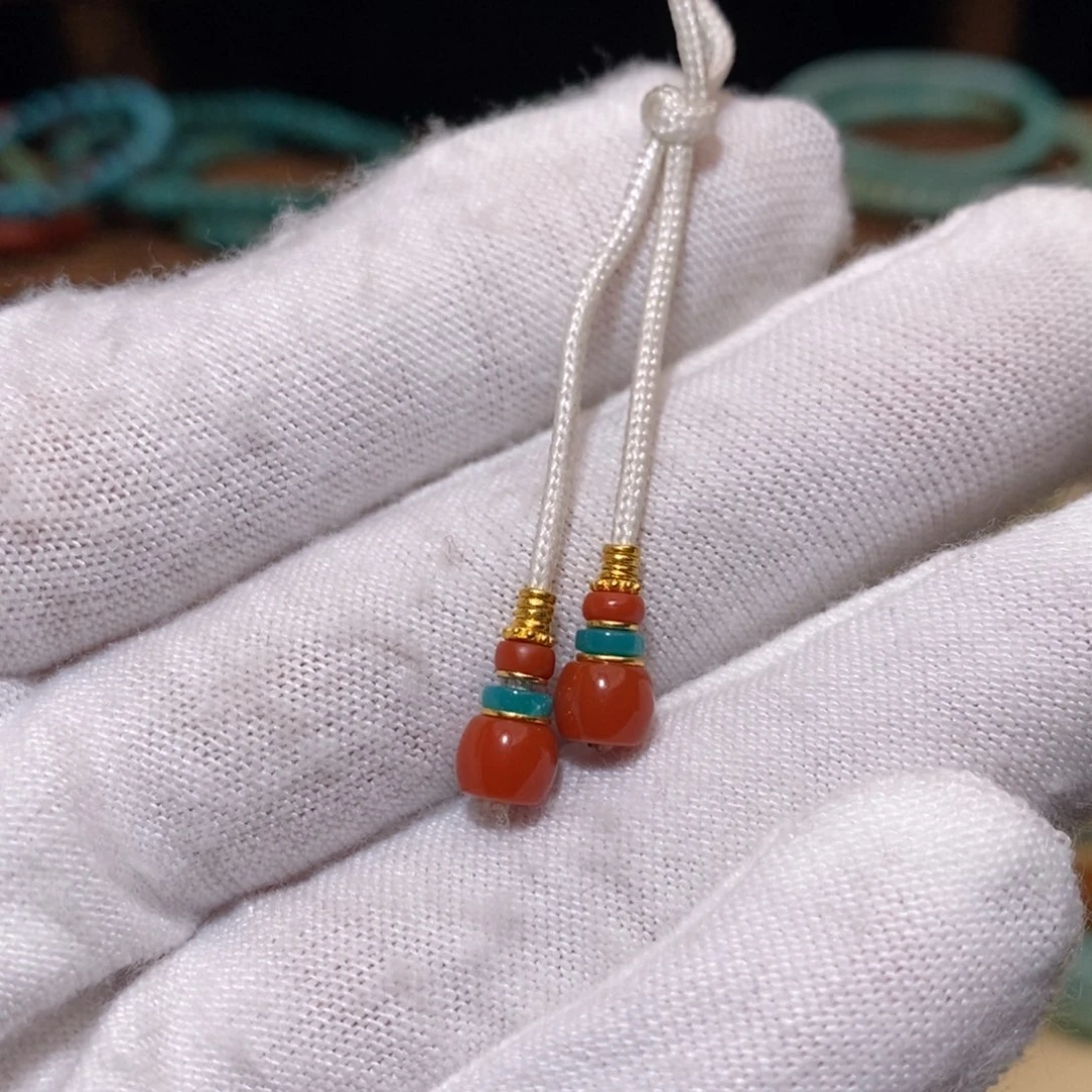 绿松石珠宝奇石18K金镶嵌