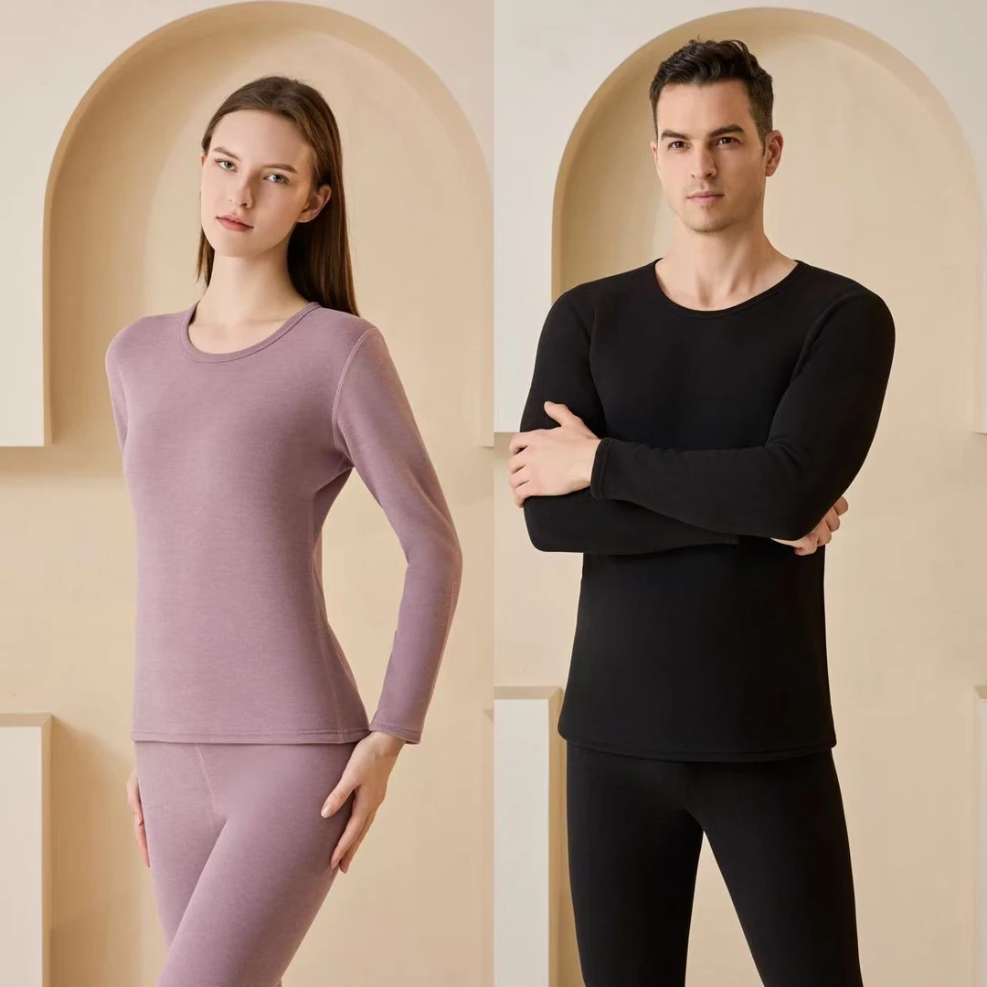 【亮一嗓专属】圆领暖姜绒情侣保暖套装188-187