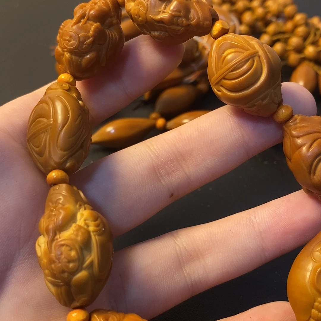 手串/手链橄榄核微瑕元甲财神