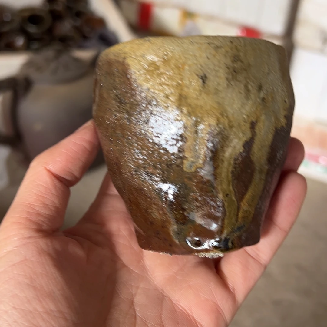 贵台龙窑柴烧茶杯A03