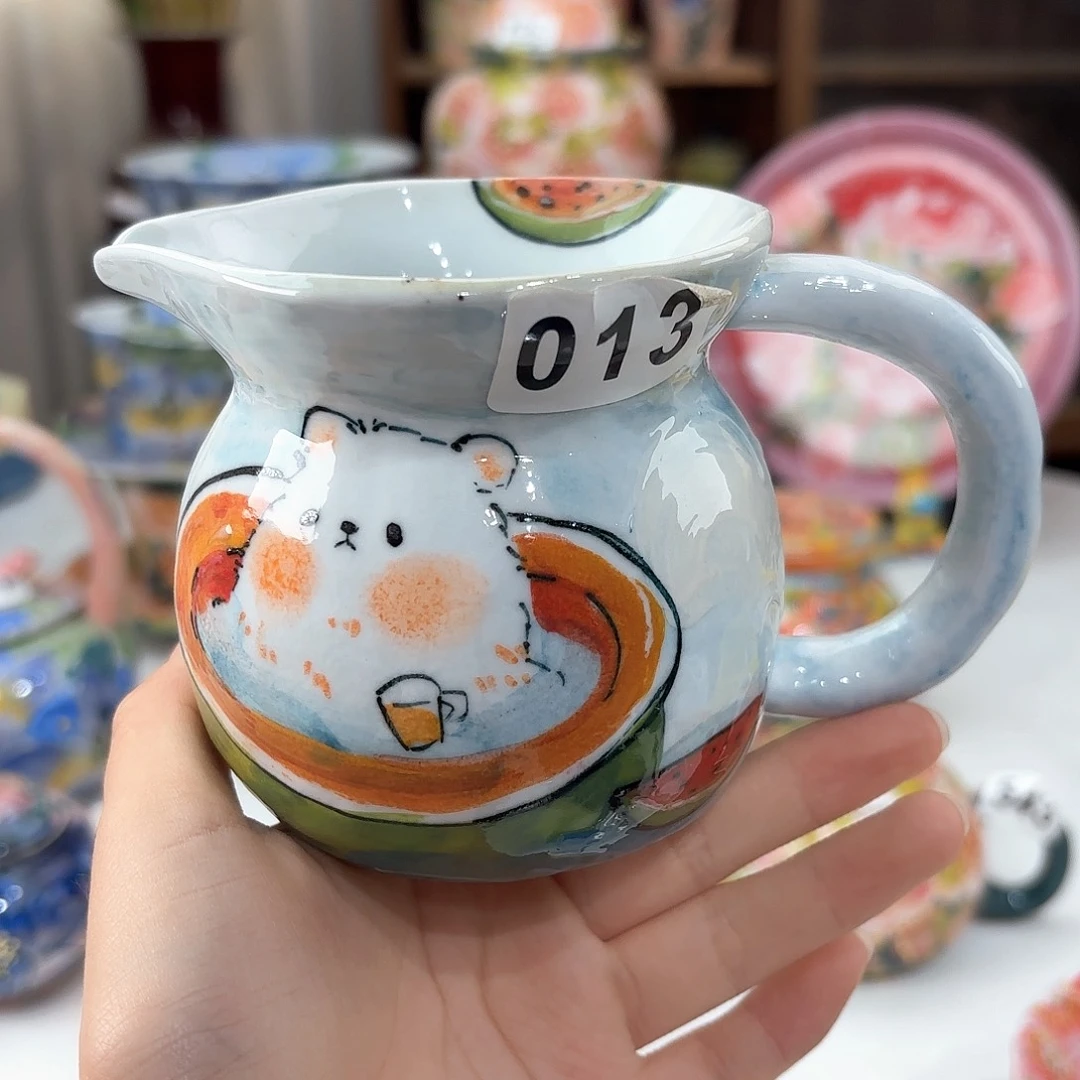 景德镇手绘高温釉下彩陶瓷茶具
