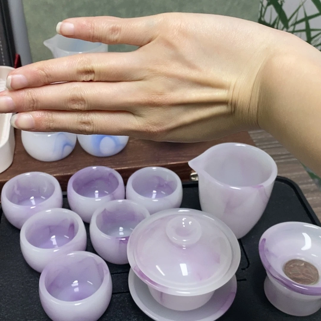 高端琉璃茶具套装