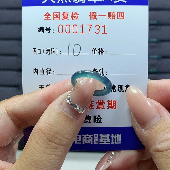 翡翠戒圈未镶嵌     1731