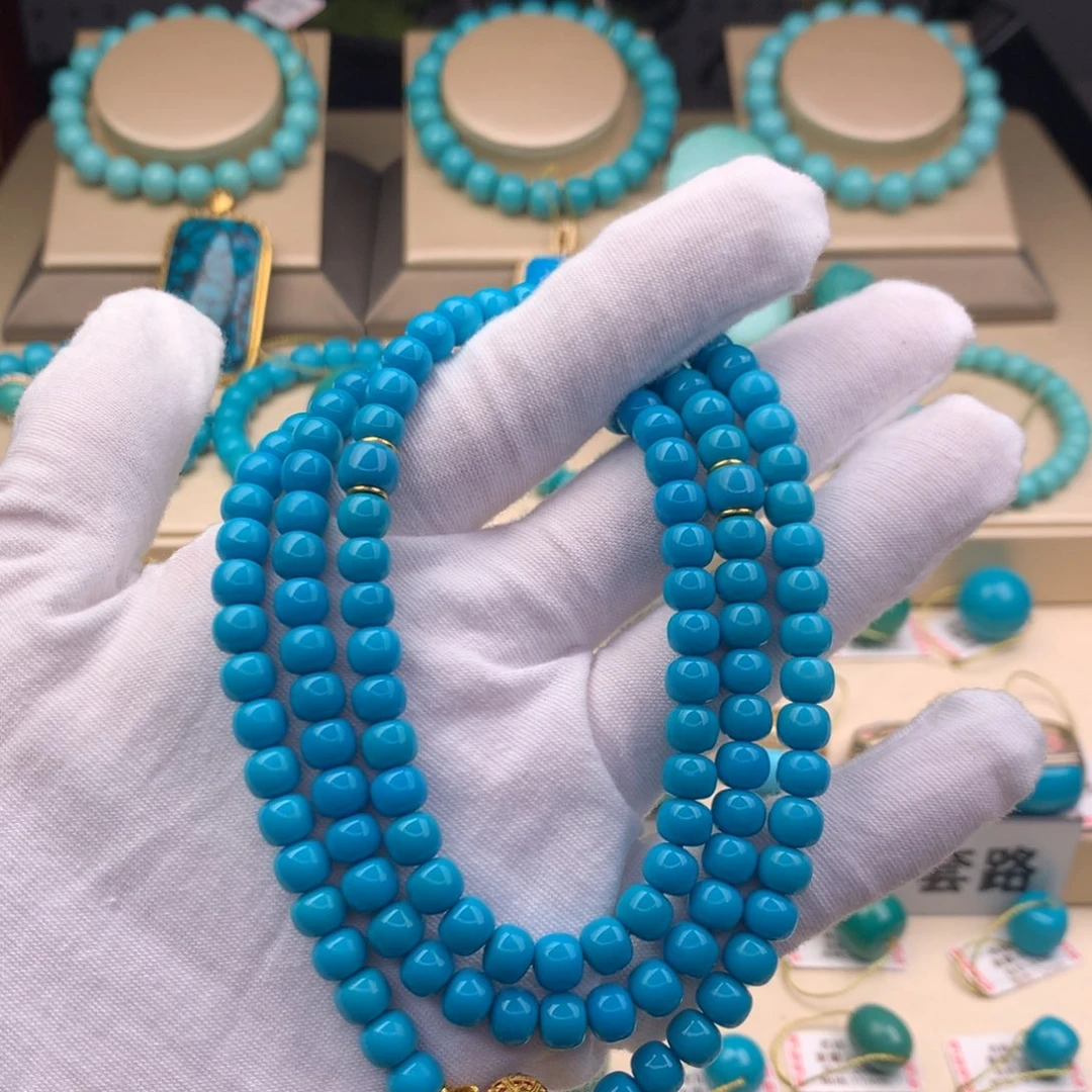 18K金镶嵌绿松石珠宝奇石