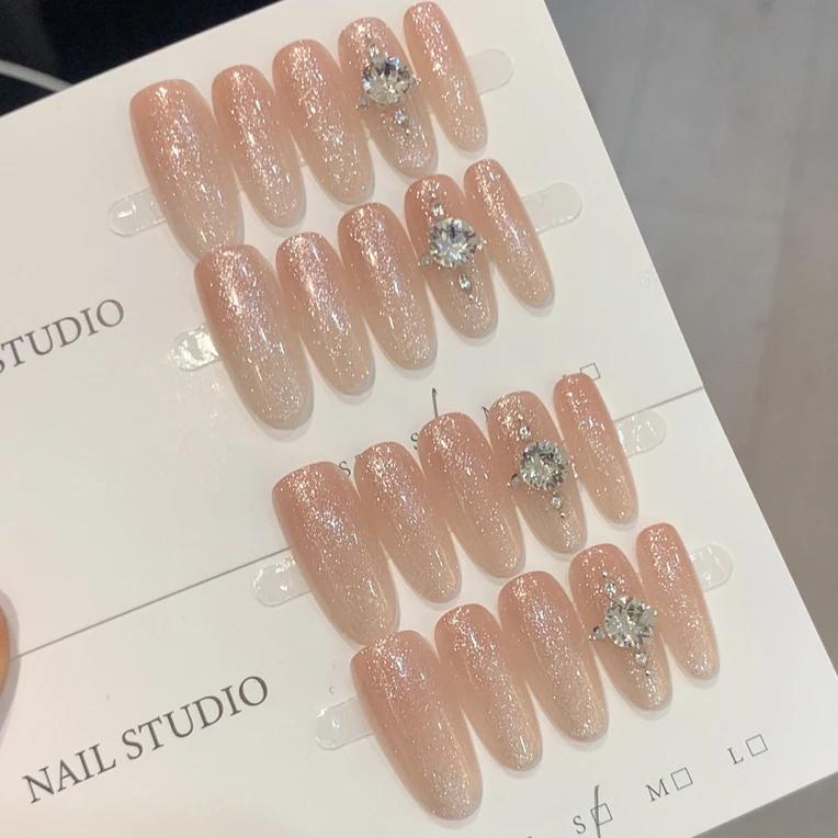 【二版湿漉漉—卡6】施家华主钻华子-纯手工穿戴甲