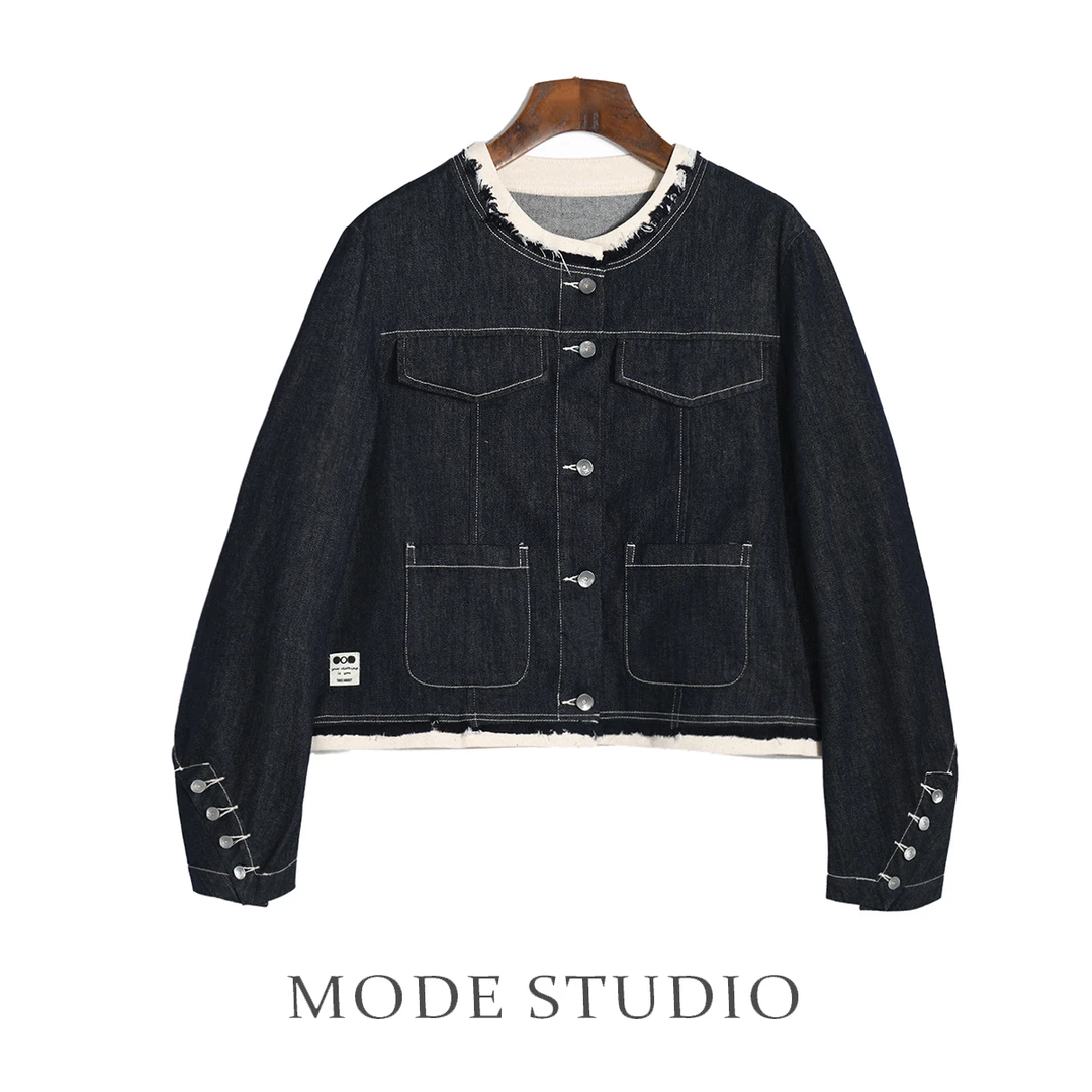 MODE【白痕】廓形牛仔外套