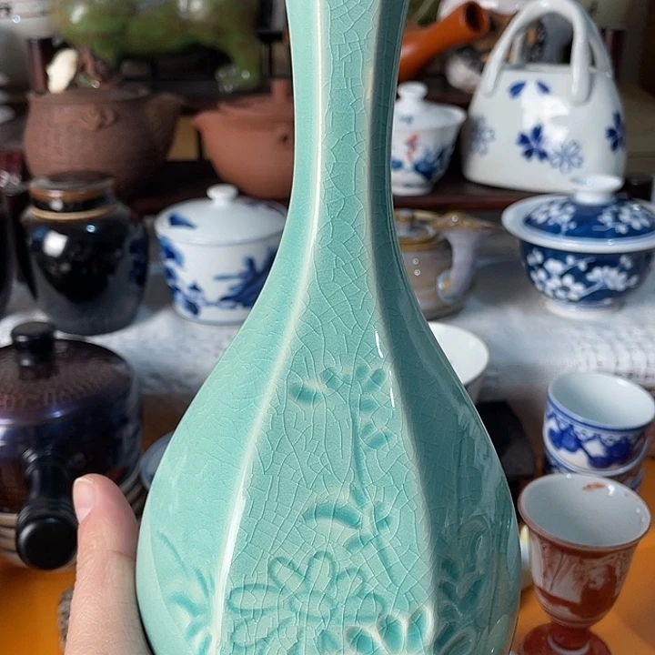 瓷片花器一个好看的哦