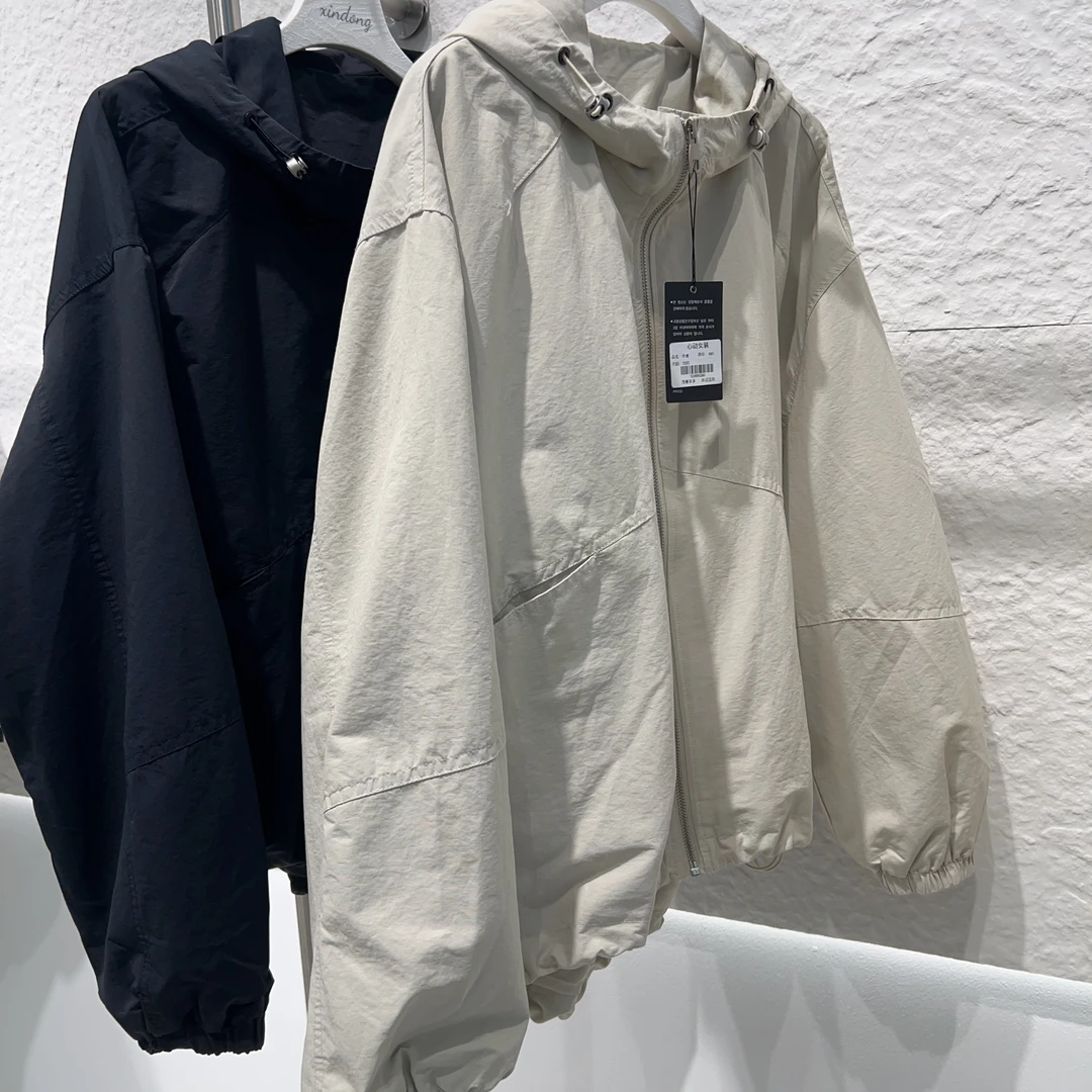 秋季新款带帽休闲外衣#