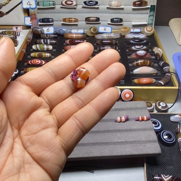 L***）玛瑙/玉髓合金珠宝半成品