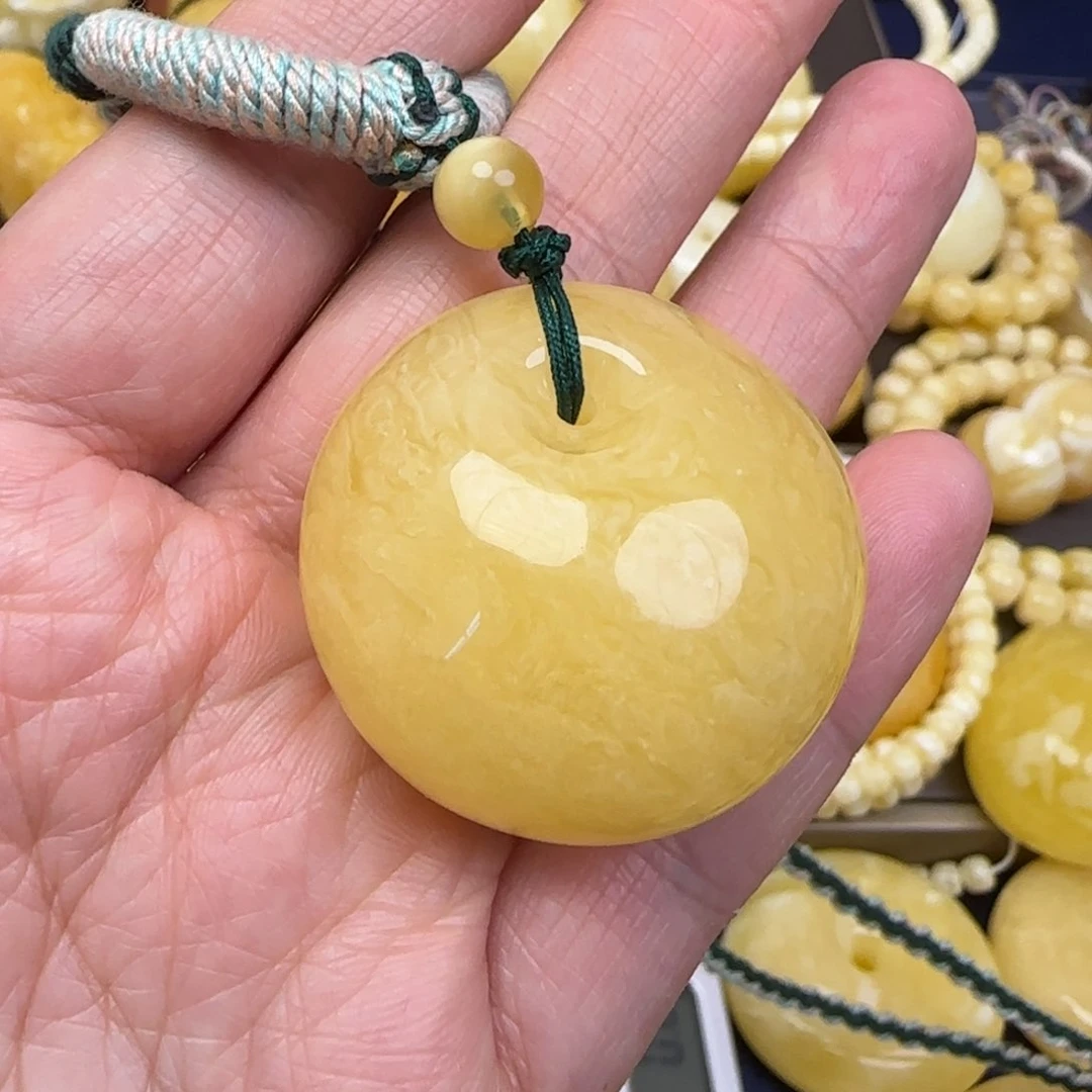 蜜蜡颈饰未镶嵌天然蜜蜡