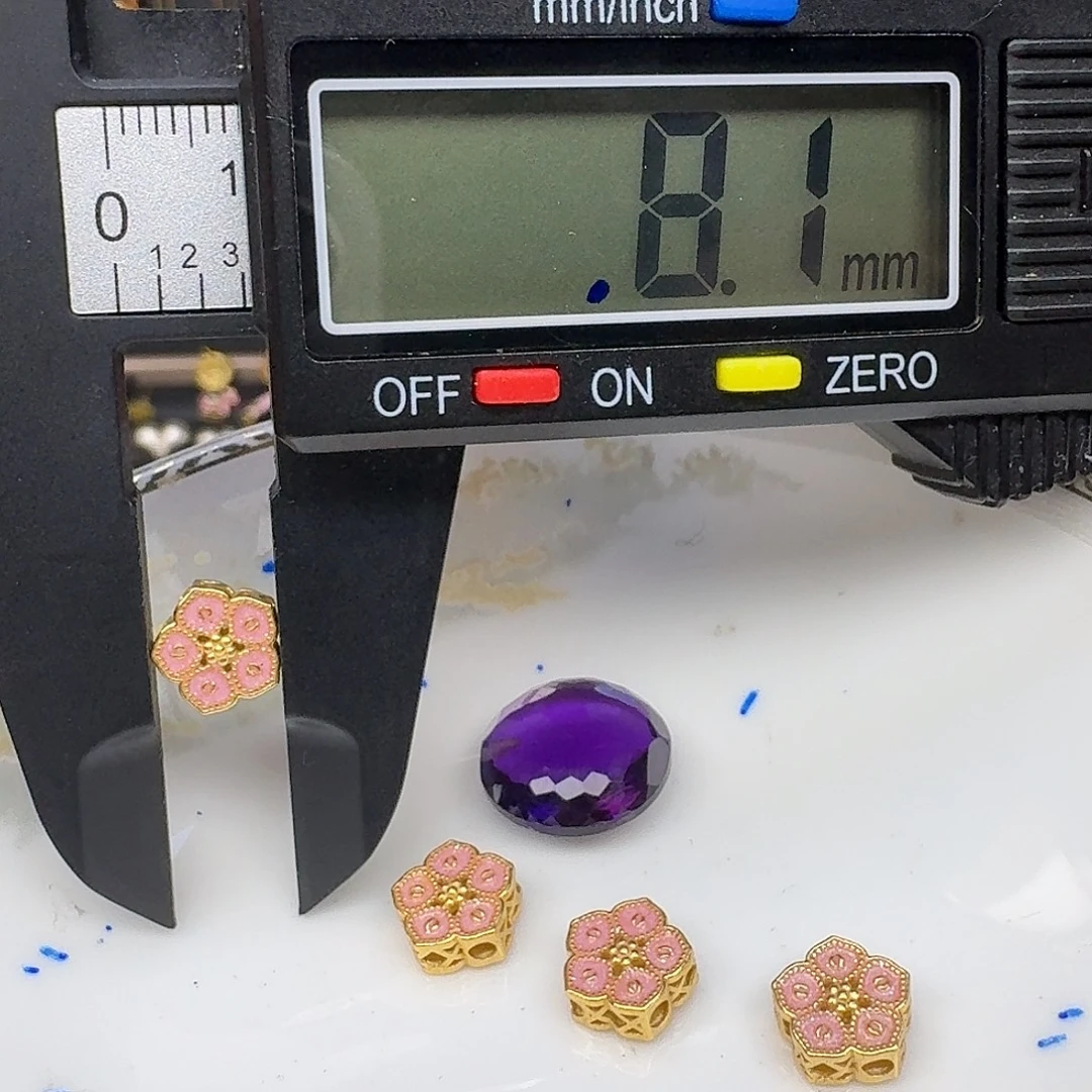 银S925镶嵌颈饰紫晶紫水晶925镶嵌80