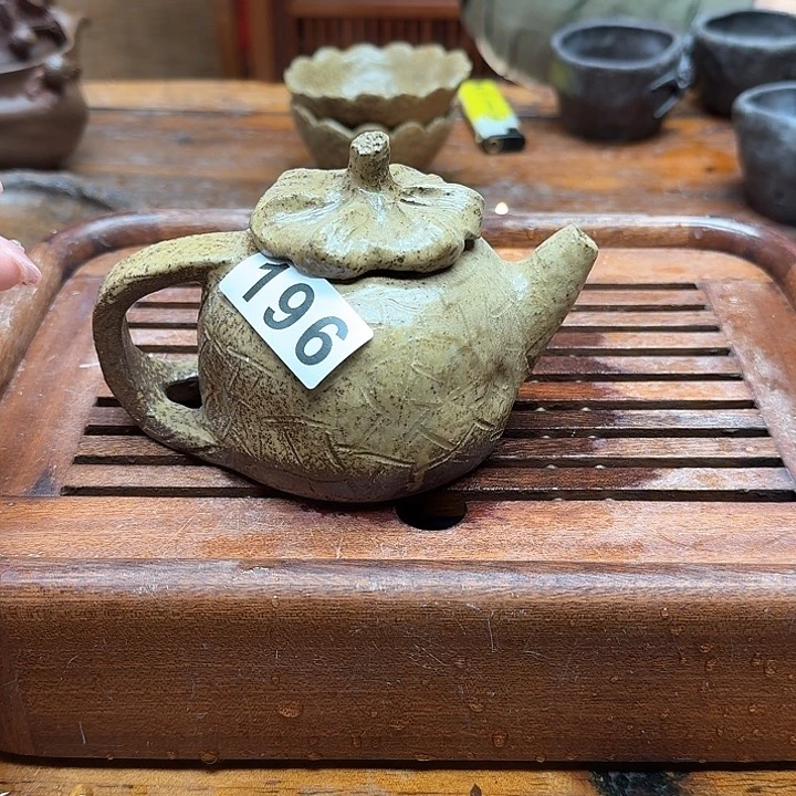 纯手工制作粗陶茶具