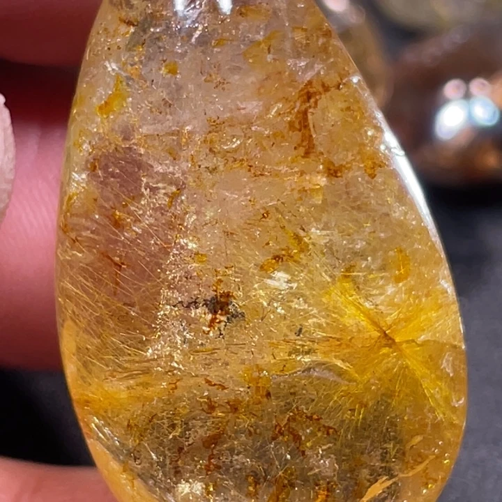 用***6颈饰发晶未镶嵌钛晶