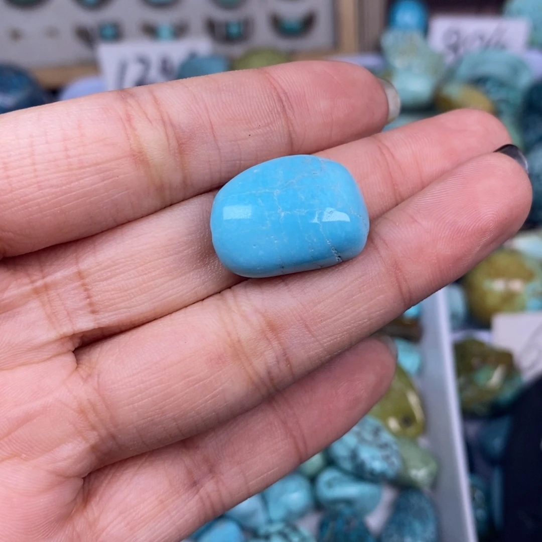 宝***佑绿松石未镶嵌挂件