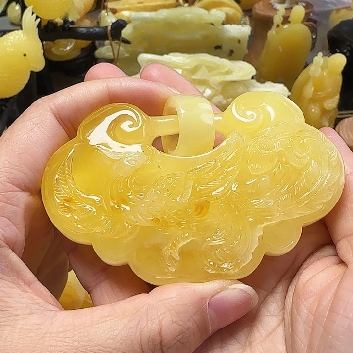 蜜蜡珠宝奇石未镶嵌L***亮