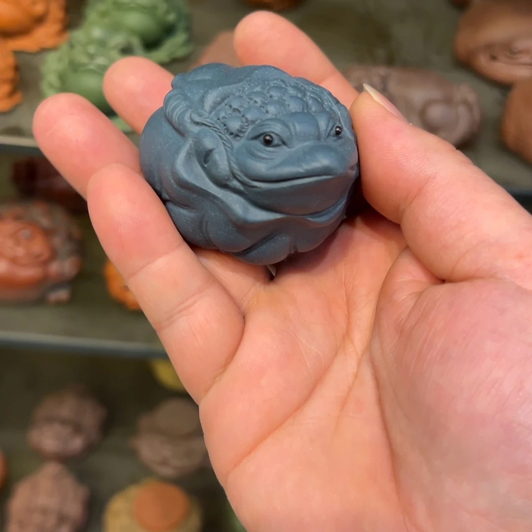 紫砂茶宠紫砂金蟾 微瑕