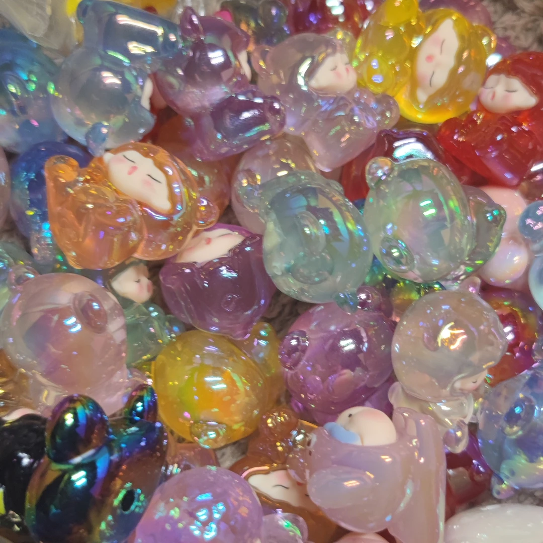 高端大萌粒推推乐摆件