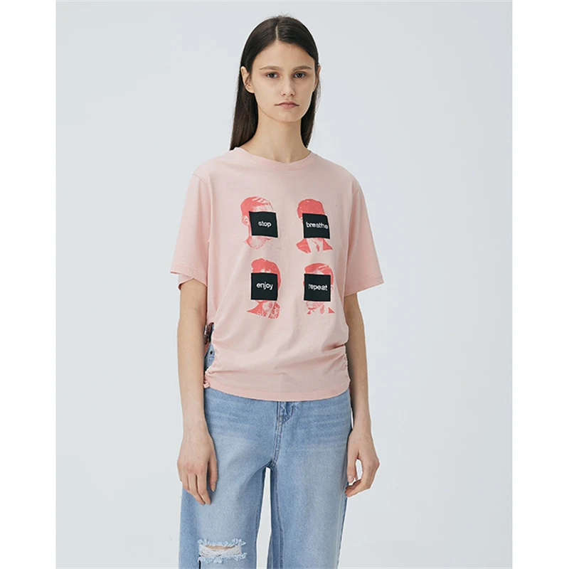 Basic House/百家好时尚百搭短袖T恤 BJ2478-HVTS321OLP