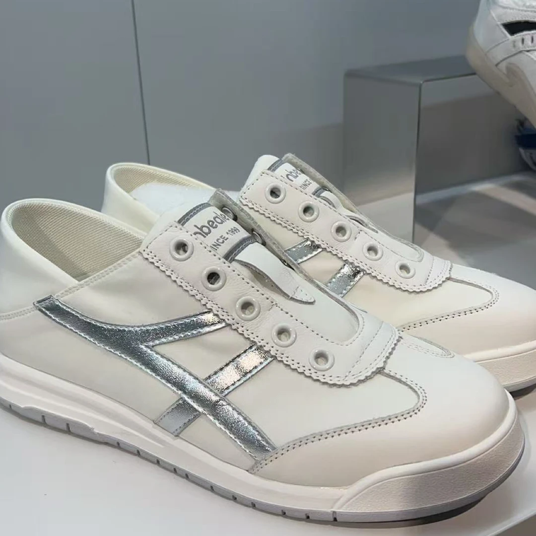 时尚休闲鞋一脚蹬德训鞋鞋子休闲鞋透气小白鞋低帮