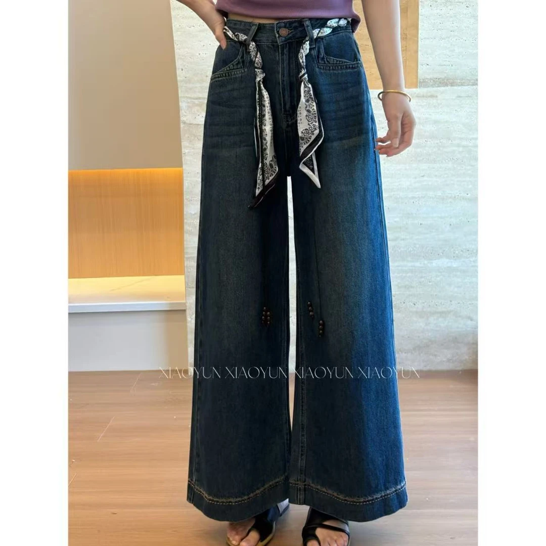 【林间阳光】小允姐姐2025新款时尚气质高级牛仔裤