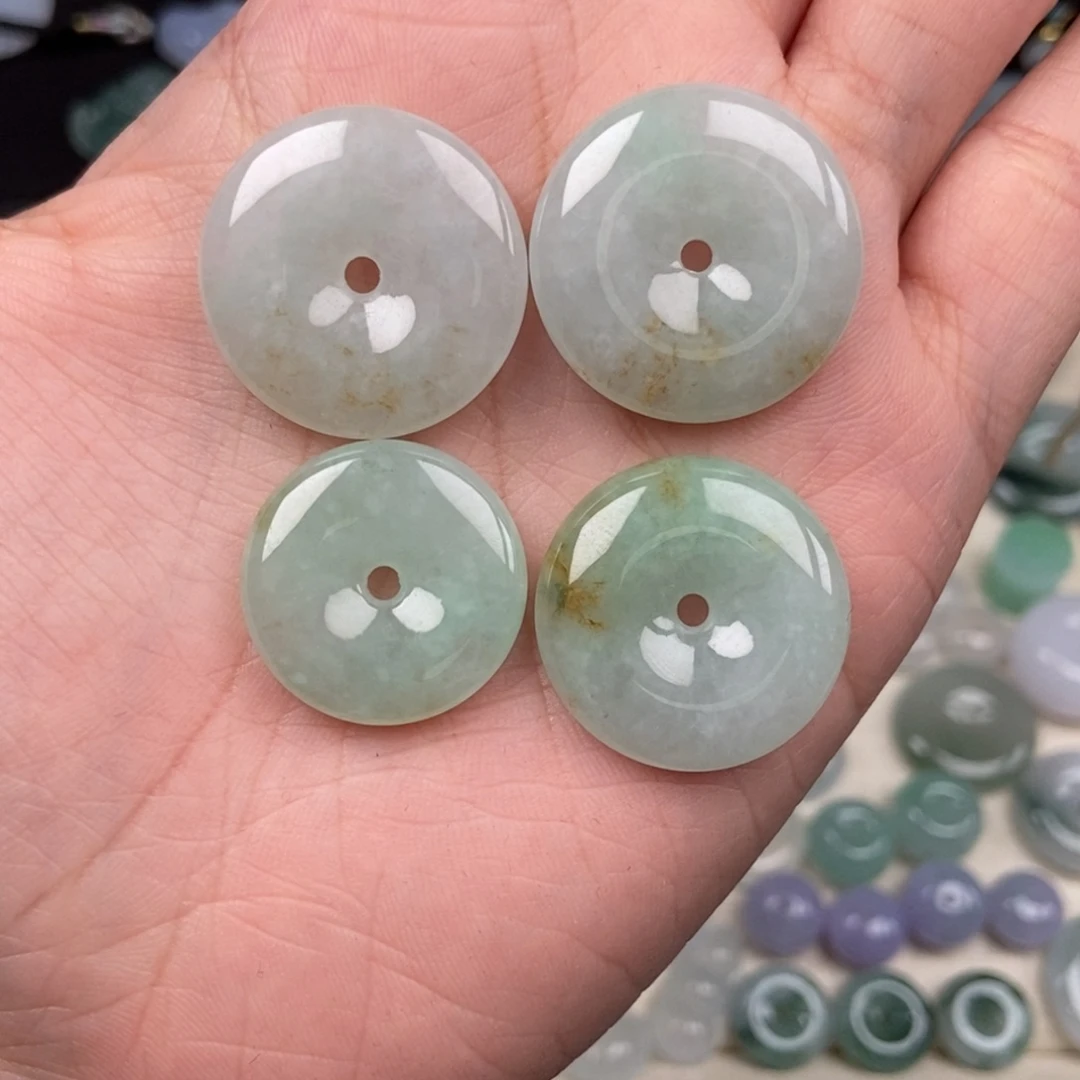 翡翠未镶嵌颈饰平安扣 任挑一个福利不退