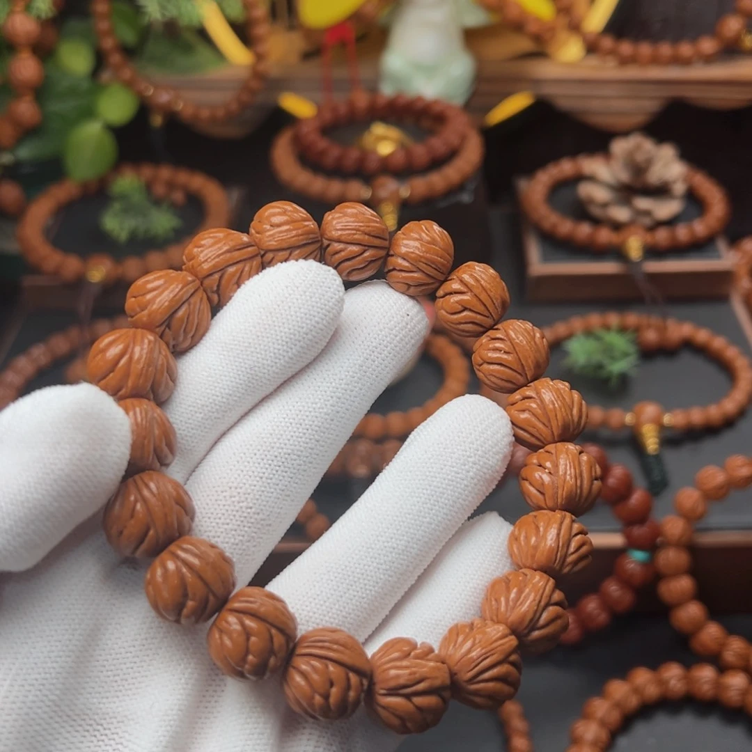 吊坠桃核1.5火龙纹手串