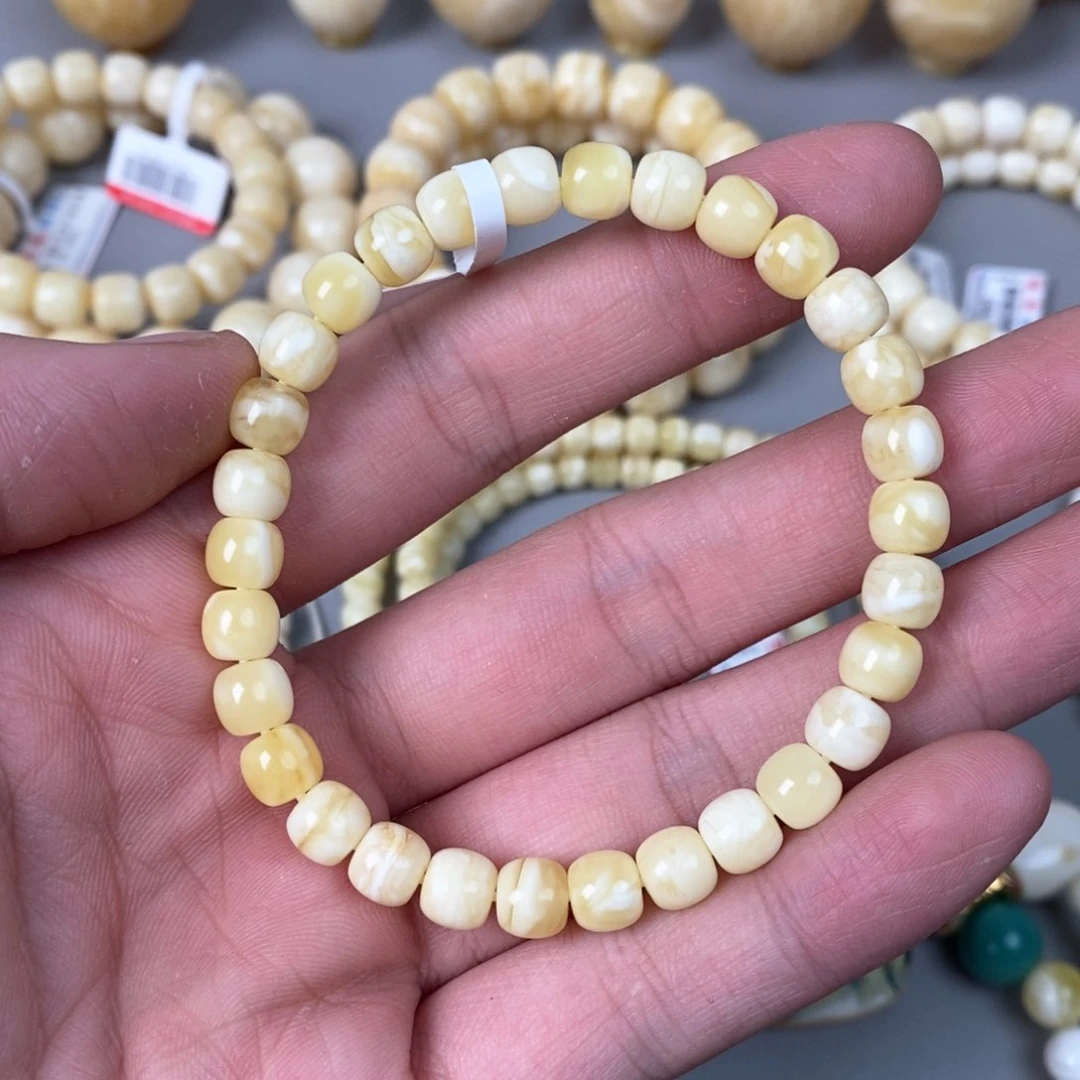 琥珀珠宝奇石未镶嵌7mm